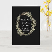 Ecclesiastes 311 NIV -聖書の詩 カード (黄色い花)