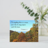 Ecclesiastes 3:1すべてには季節がある… ポストカード (スタンド正面)