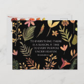 Ecclesiastes 3:1すべてには季節がある。 ポストカード (正面/裏面)