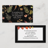 Ecclesiastes 3:1すべてには季節がある。 名刺 (正面/裏面)