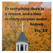 Ecclesiastes 3:1すべてのために季節がある タイル (正面)