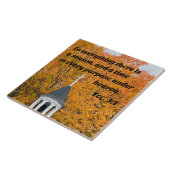 Ecclesiastes 3:1すべてのために季節がある タイル (側面)