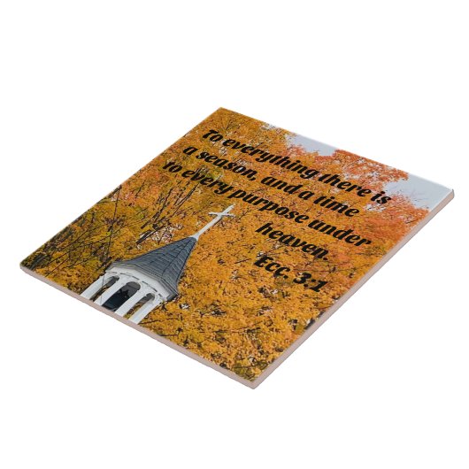 Ecclesiastes 3:1すべてのために季節がある タイル (側面)