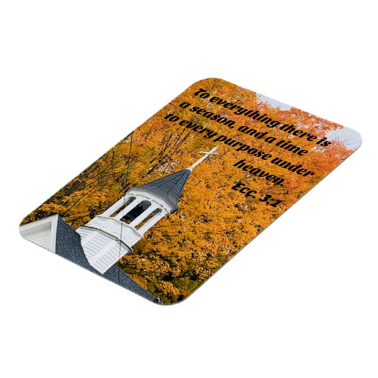 Ecclesiastes 3:1すべてのために季節がある マグネット (左側)