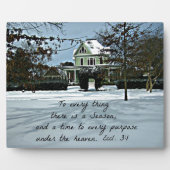 Ecclesiastes 3:1すべての事に季節がある フォトプラーク (正面)