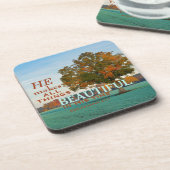 Ecclesiastes 3:11すべてのもの美しいコースター コースター (左側)