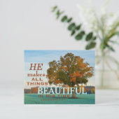 Ecclesiastes 3:11すべて美しいはがき ポストカード (スタンド正面)