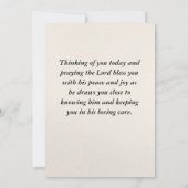 Ecclesiastes 3:11バイブル聖句秋フラットカード (裏面)