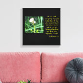 Ecclesiastes 3:11フローラ キャンバスプリント (インサイチュ (リビング))