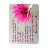 Ecclesiastes 3:11彼の時代で美しいすべてのもの マグネット (縦)