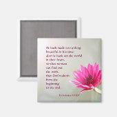 Ecclesiastes 3:11彼の時代で美しいすべてのもの マグネット (正面/裏面)