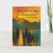 Ecclesiastes 3:11彼は万物を美しくした カード (正面)