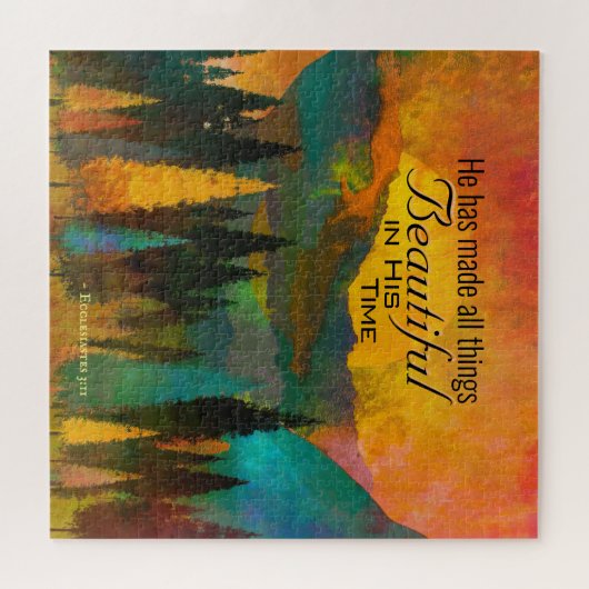 Ecclesiastes 3:11彼は万物を美しくした ジグソーパズル (横)