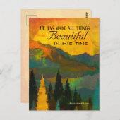 Ecclesiastes 3:11彼は万物を美しくした ポストカード (正面/裏面)