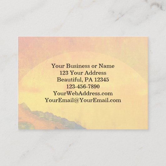 Ecclesiastes 3:11彼は万物を美しくした 名刺 (裏面)