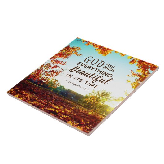 Ecclesiastes 3:11彼は全てを美しくした タイル (側面)