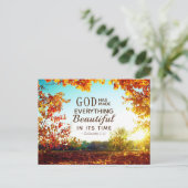 Ecclesiastes 3:11彼は全てを美しくした ポストカード (スタンド正面)