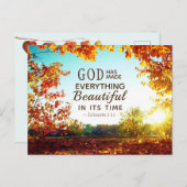 Ecclesiastes 3:11彼は全てを美しくした ポストカード (正面/裏面)