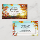 Ecclesiastes 3:11彼は全てを美しくした 名刺 (正面/裏面)