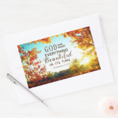 Ecclesiastes 3:11彼は全てを美しくした 長方形シール (封筒)