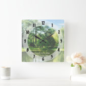 Ecclesiastes 3 11彼は全てを美しく作った スクエア壁時計 (ホーム)