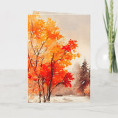 Ecclesiastes 3:11聖書の聖句秋水色 カード (裏面)