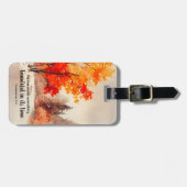 Ecclesiastes 3:11聖書の聖句秋水色 ラゲッジタグ (正面横)