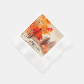 Ecclesiastes 3:11聖書の聖句秋水色 縁ありカクテルナプキン (角)