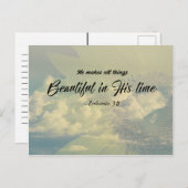 Ecclesiastes 3:11 – 彼の時代の美しさ ポストカード (正面/裏面)