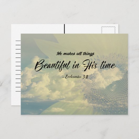 Ecclesiastes 3:11 – 彼の時代の美しさ ポストカード (正面/裏面)
