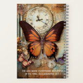 Ecclesiastes 3:11 Journal Butterfly Clock Notebook ノートブック (裏面)