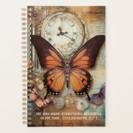 Ecclesiastes 3:11 Planner Butterfly Clock  プランナー手帳