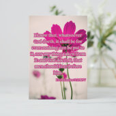 Ecclesiastes 3:14 KJVバイブル聖句Pic Greeting カード (スタンド正面)