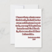 Ecclesiastes 3:14 KJV聖書の聖句の挨拶 カード (正面)