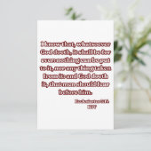 Ecclesiastes 3:14 KJV聖書の聖句の挨拶 カード (スタンド正面)