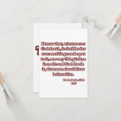 Ecclesiastes 3:14 KJV聖書の聖句の挨拶 カード (正面/裏面インサイチュ)