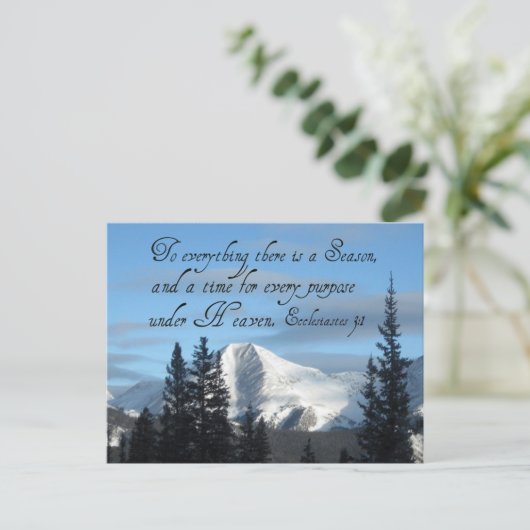 Ecclesiastes 3:1 ポストカード (スタンド正面)