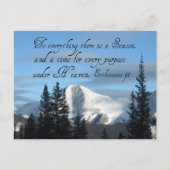 Ecclesiastes 3:1 ポストカード (正面)