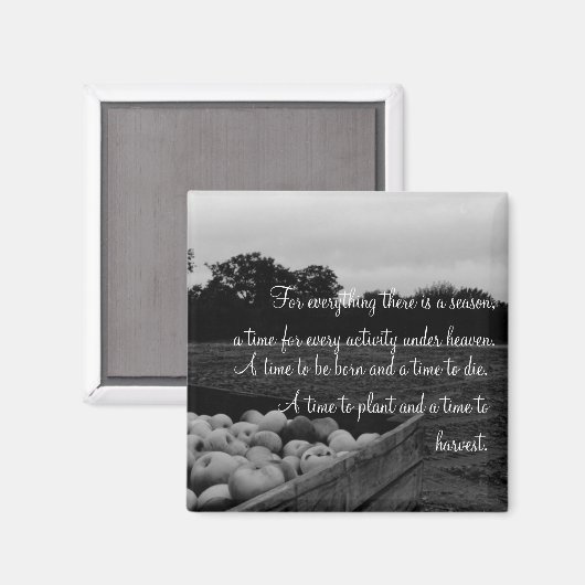 Ecclesiastes 3:2 マグネット (正面/裏面)