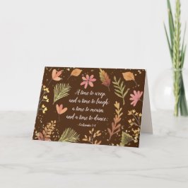 Ecclesiastes 3:4、泣く時間、笑う時間 カード