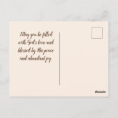 Ecclesiastes 3:4、泣く時間、笑う時間 ポストカード (裏面)