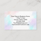 Ecclesiastes 3:8 KJVバイブル聖句フローラ 名刺 (裏面)