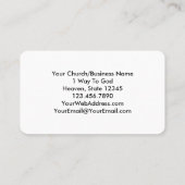 Ecclesiastes 3:8 KJV Bible Verse Rainbow 名刺 (裏面)