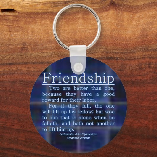 Ecclesiastes 4:9-10 キーホルダー (正面)