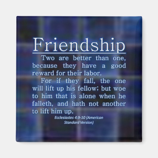 Ecclesiastes 4:9-10 マグネット (正面)