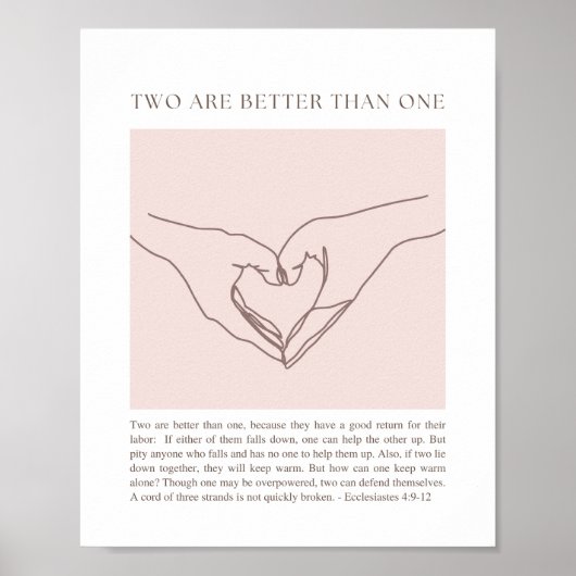 Ecclesiastes 4:9-12 ポスター (正面)