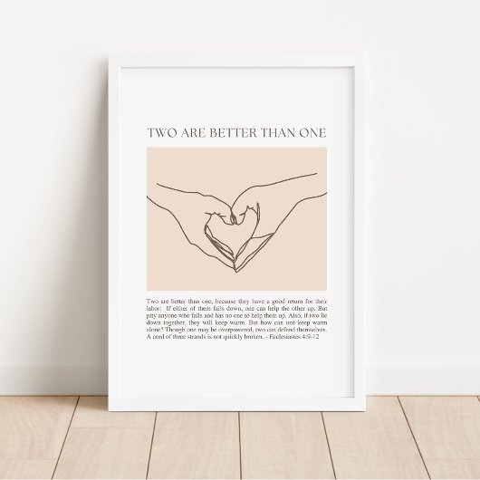 Ecclesiastes 4:9-12 ポスター