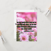 Ecclesiastes 5:10 Bible Verse Pic Flat Greeting カード (正面/裏面インサイチュ)