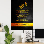 Ecclesiastes 9:10聖書の詩 ポスター (ホームオフィス)