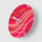 Ecclesites 3:1すべての聖なる書物、 経典 ラウンド壁時計 (傾斜)